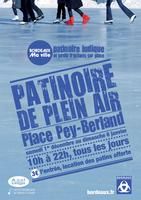 Patinoire de plein air à Pey Berland. Du 1er décembre 2012 au 6 janvier 2013 à Bordeaux. Gironde. 